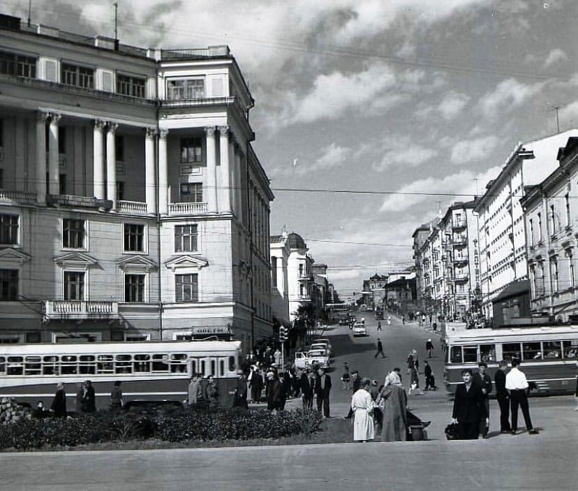 Владивосток — Исторические фотографии — трамвай (1946-1970)