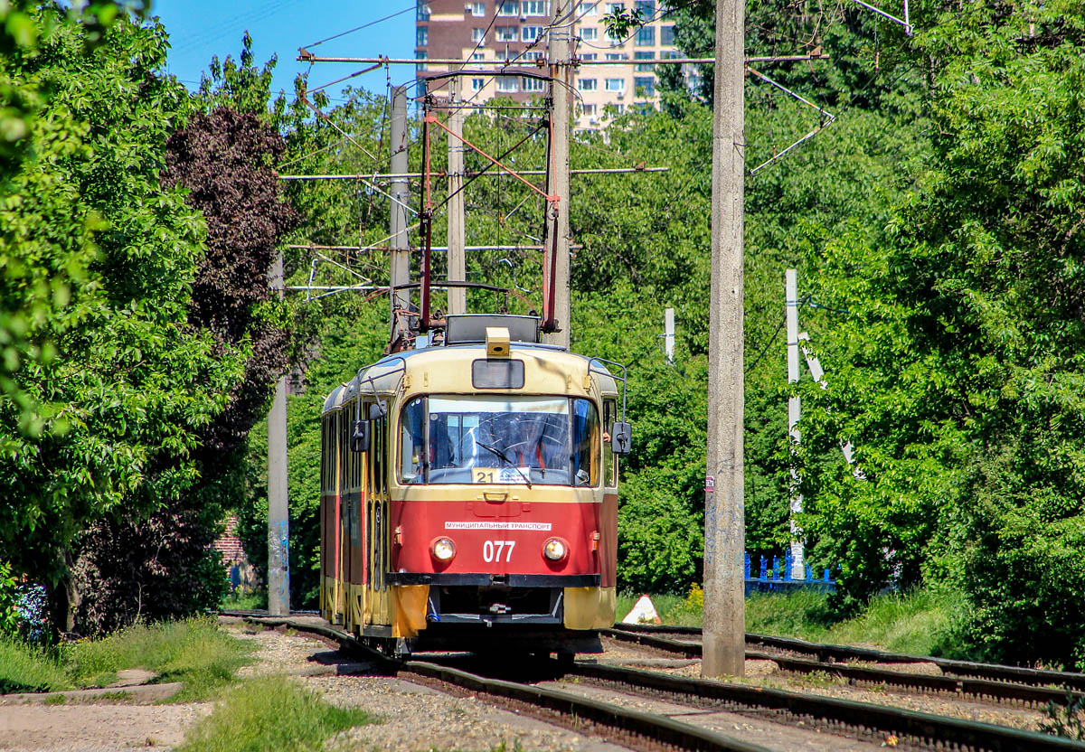 Краснодар, Tatra T3SU № 077