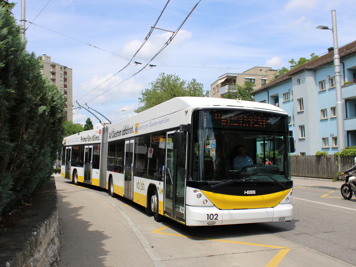 Шаффхаузен, Hess SwissTrolley 3 (BGT-N2C) № 102 Шаффхаузен, Hess SwissTrolley 3 (BGT-N2C) № 102