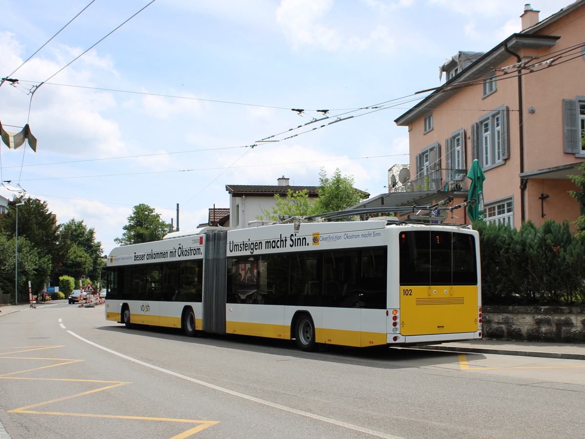 Шаффхаузен, Hess SwissTrolley 3 (BGT-N2C) № 102 Шаффхаузен, Hess SwissTrolley 3 (BGT-N2C) № 102
