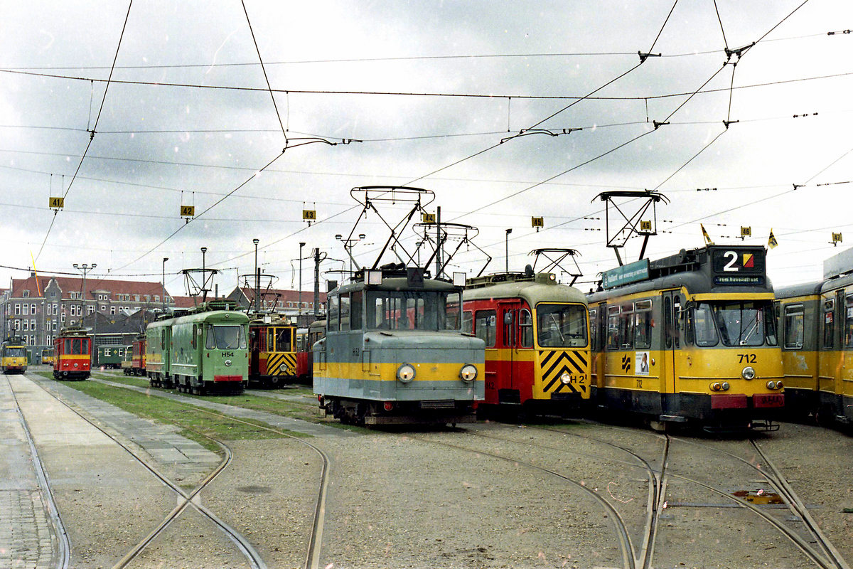 Амстердам, Werkspoor 7G № 712; Амстердам, Трёхосный моторный Werkspoor № H2; Амстердам, Рельсошлифовщик № H52 Амстердам, Werkspoor 7G № 712; Амстердам, Трёхосный моторный Werkspoor № H2; Амстердам, Рельсошлифовщик № H52