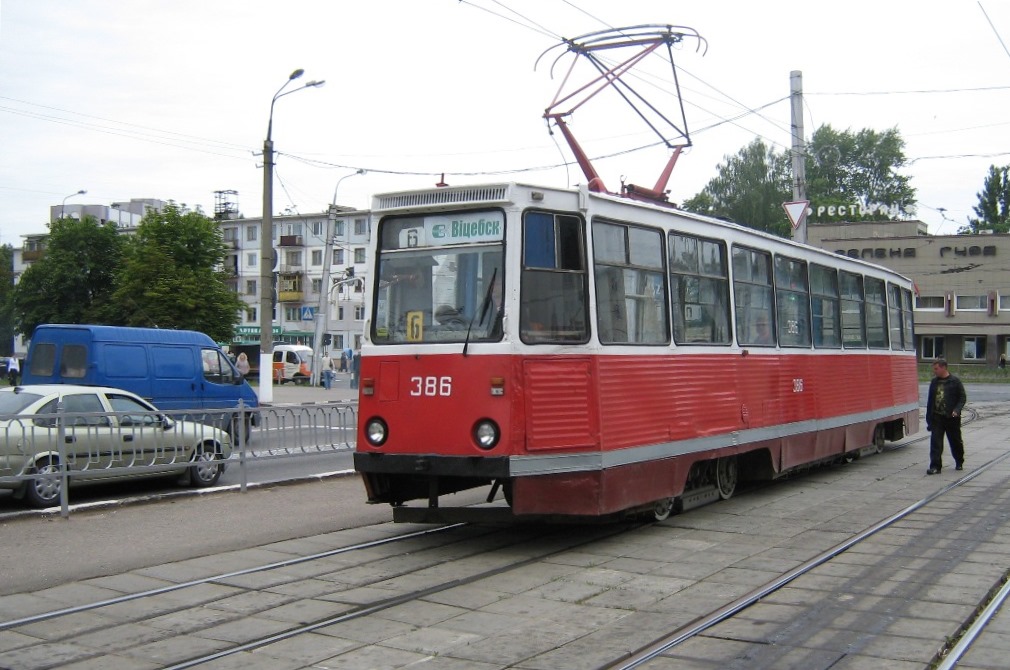 Вітебськ, 71-605 (КТМ-5М3) № 386