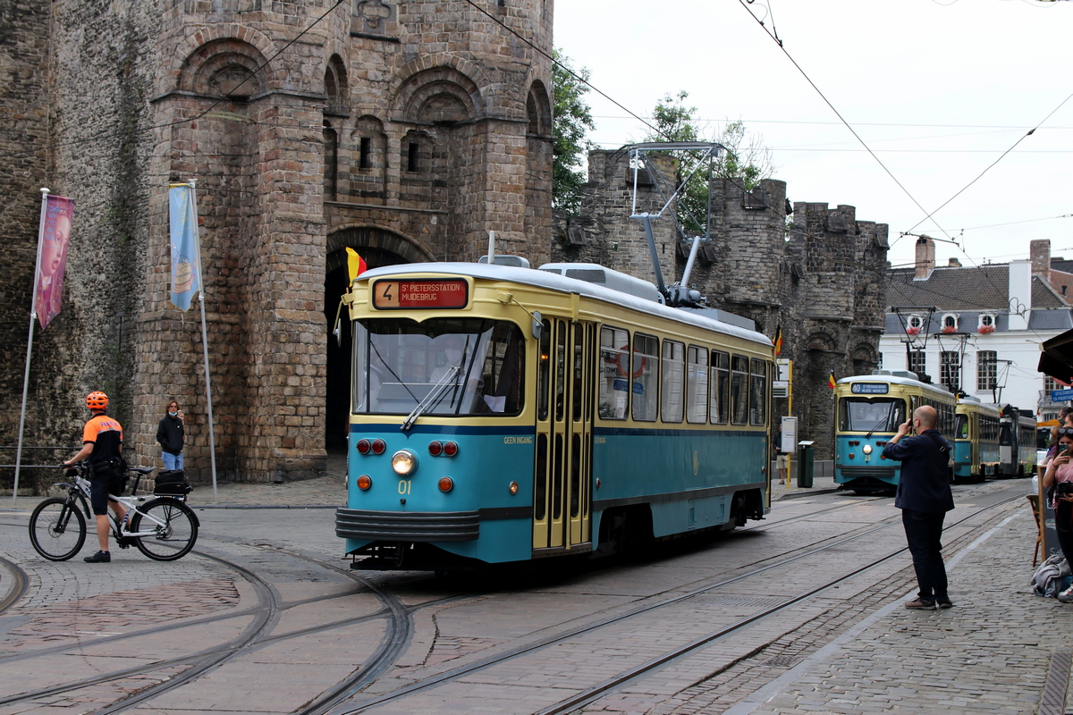 Гент, BN PCC Gent № 01; Гент — 50 years of P.C.C. trams in Ghent (10/07/2021)