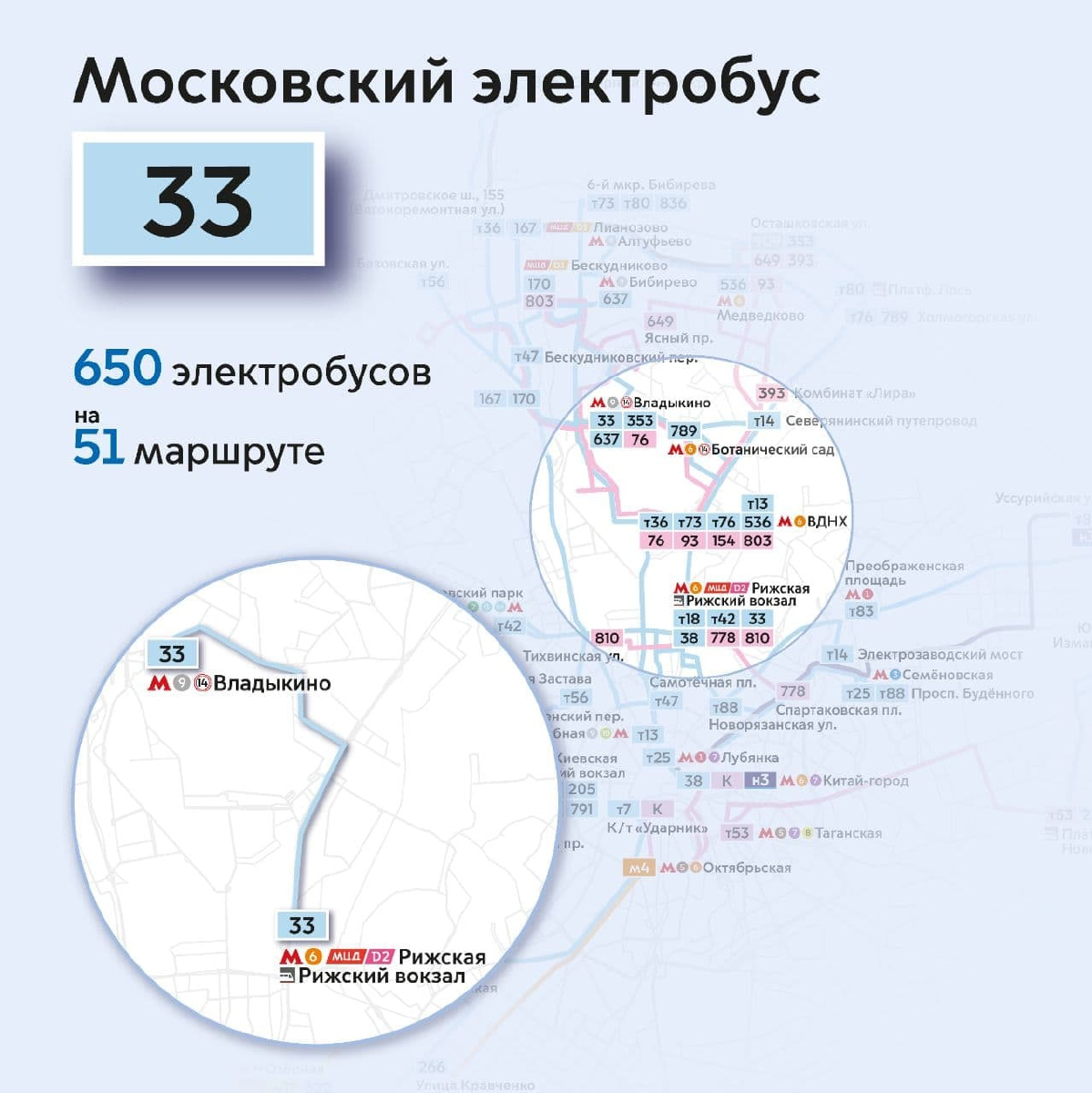 Москва — Схемы маршрутов электробуса; Москва — Схемы отдельных маршрутов