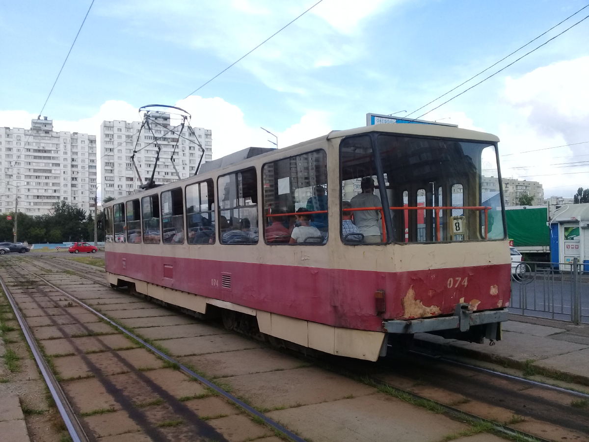 Киев, Tatra T6B5SU № 074 Киев, Tatra T6B5SU № 074
