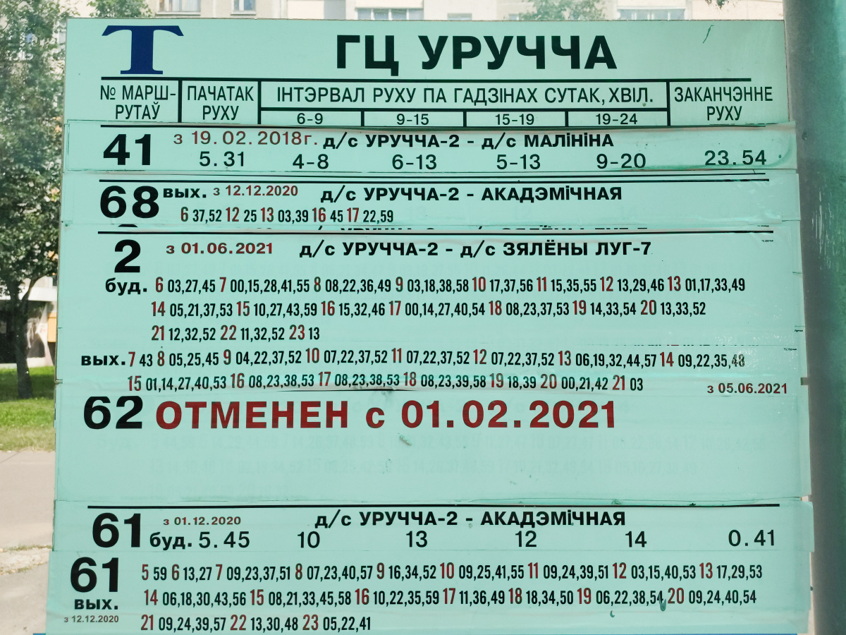 Minsk — Stopping plate
