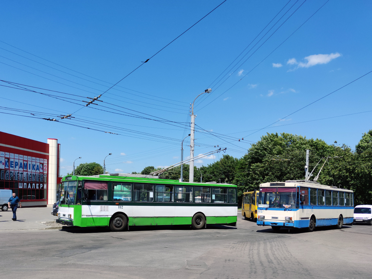 Ровно, Škoda 14Tr89/6 № 112; Ровно, Škoda 14Tr89/6 № 115