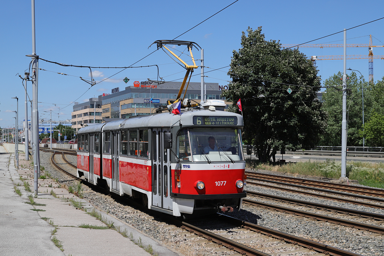 Брно, Tatra K2P № 1077
