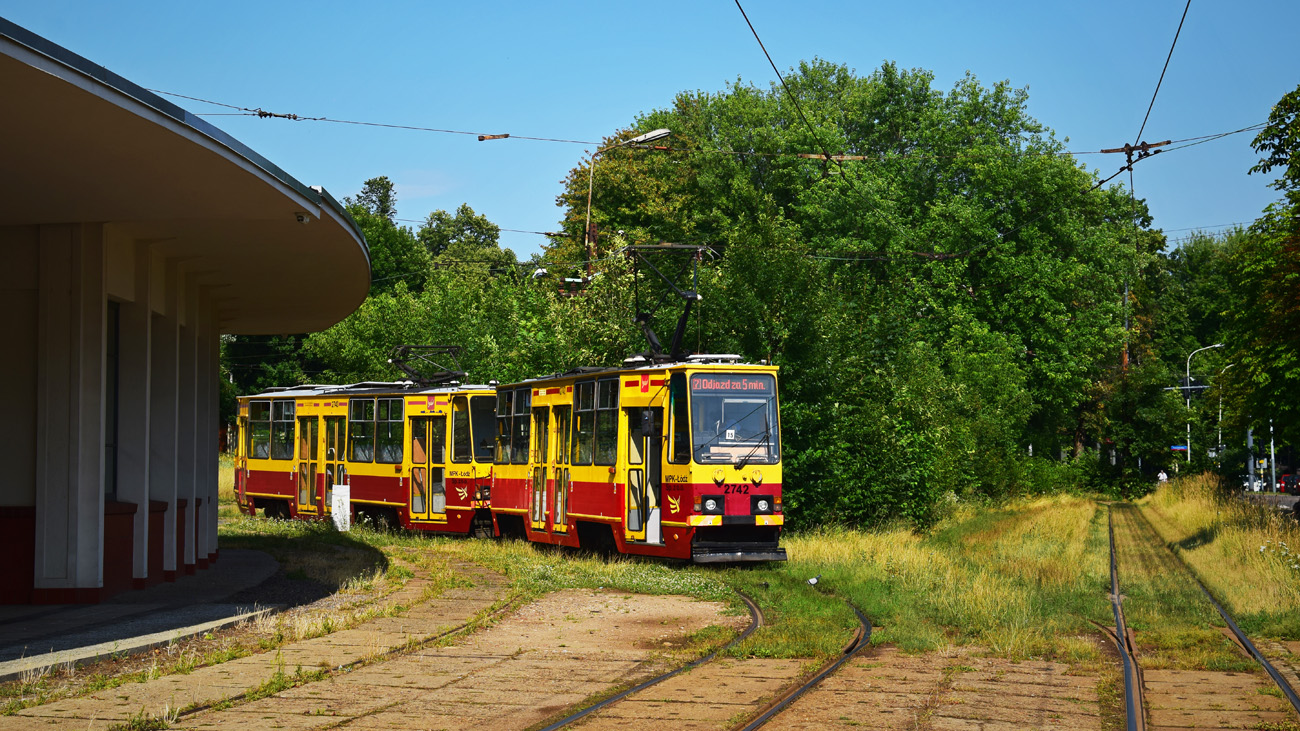 Лодзь, Konstal 805Na № 2742; Лодзь — Конечные станции и разворотные кольца