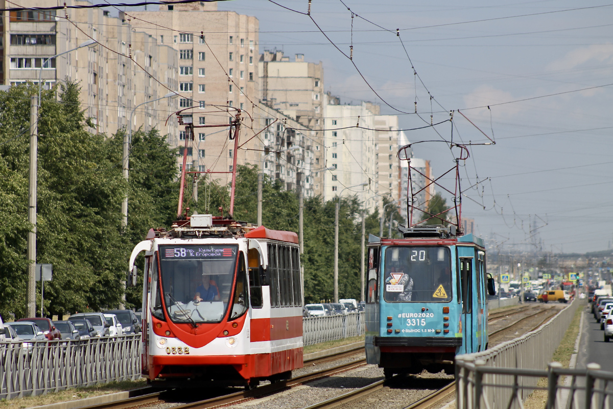 Санкт-Петербург, 71-134А (ЛМ-99АВН) № 0552; Санкт-Петербург, 71-134К (ЛМ-99К) № 3315