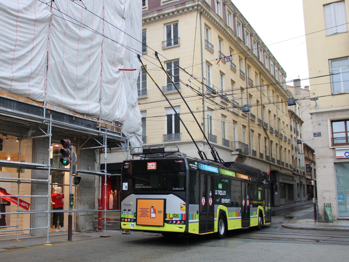 Saint-Etienne, Solaris Trollino IV 12 Škoda № 137