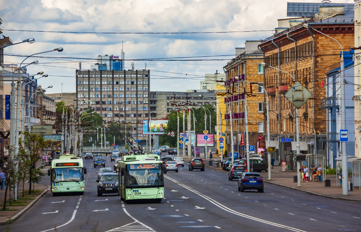 Минск, БКМ 321 № 4674; Минск, МАЗ-203Т70 № 2024