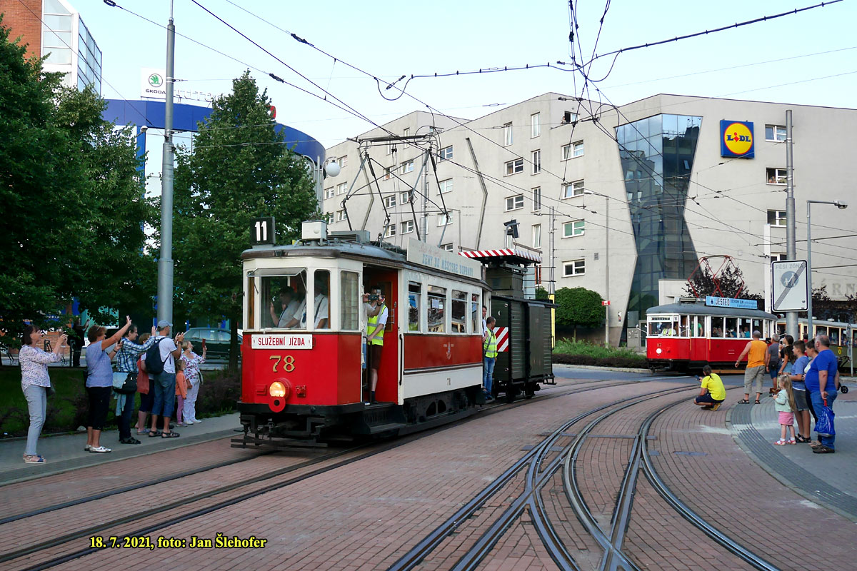 Liberec ― Jablonec nad Nysą, Ringhoffer 2-axle motor car Nr 78; Liberec ― Jablonec nad Nysą — Ostatnie tygodnie operacji wąskotorowych, 2021