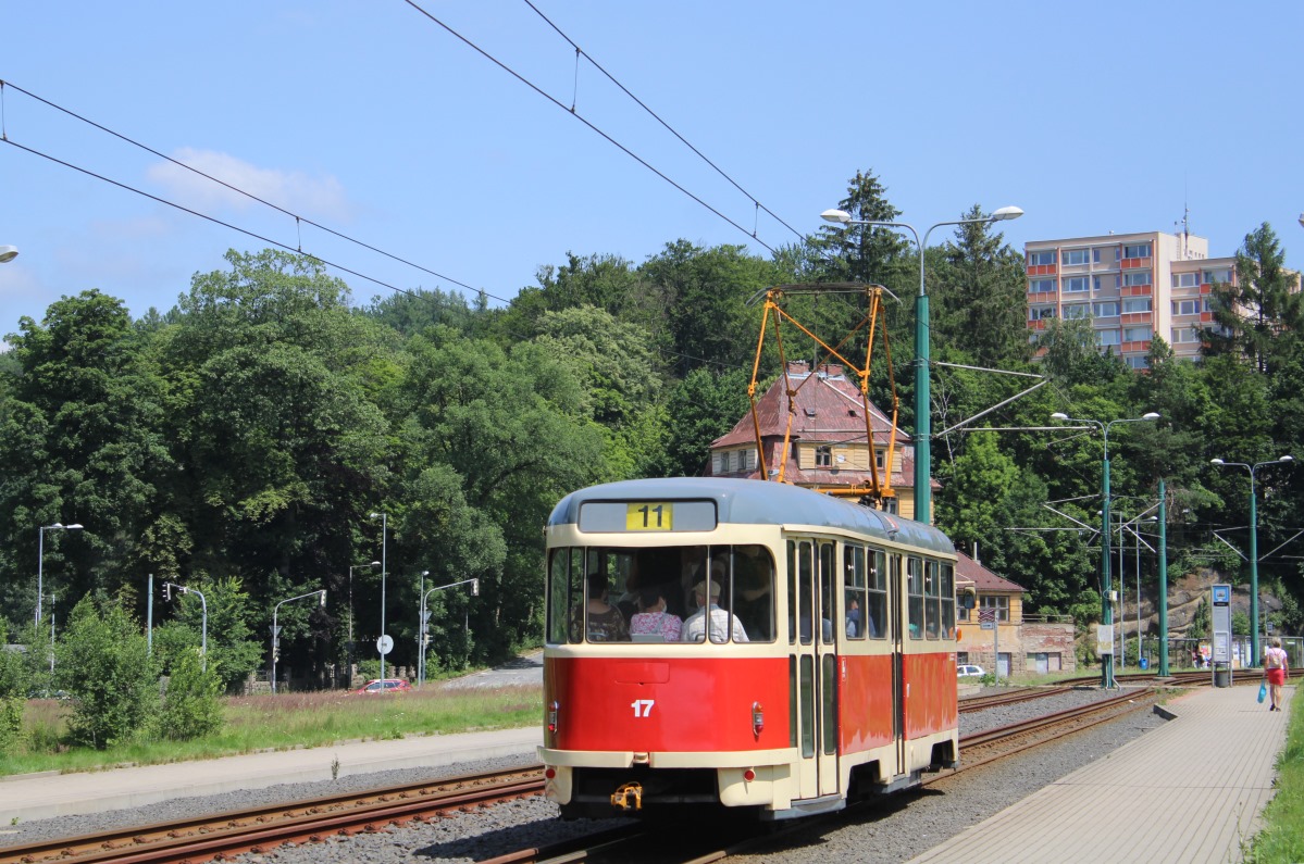 Либерец ― Яблонец-над-Нисой, Tatra T2R № 17; Либерец ― Яблонец-над-Нисой — Последние недели узкоколейки, 2021 г. Либерец ― Яблонец-над-Нисой, Tatra T2R № 17; Либерец ― Яблонец-над-Нисой — Последние недели узкоколейки, 2021 г.