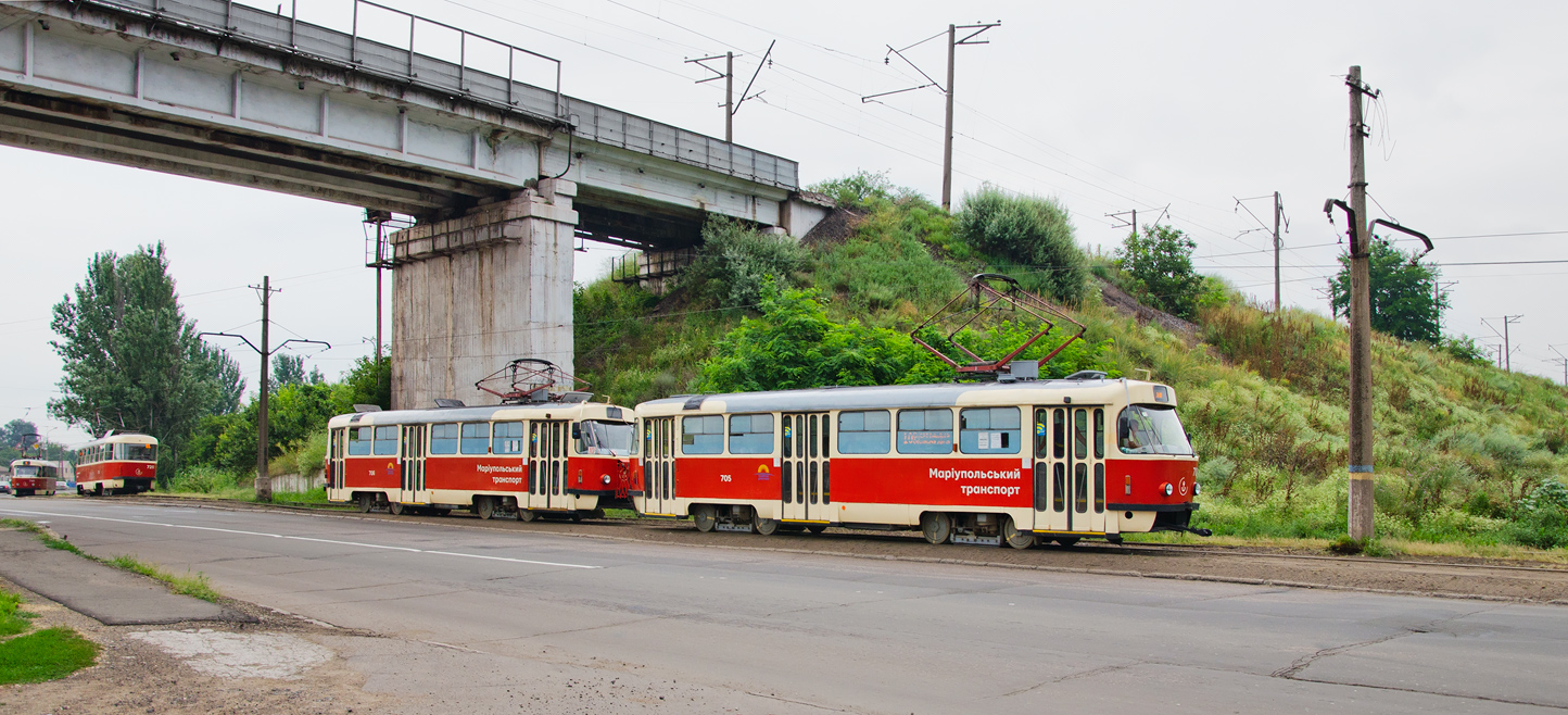 Мариуполь, Tatra T3SUCS № 705; Мариуполь, Tatra T3SUCS № 706