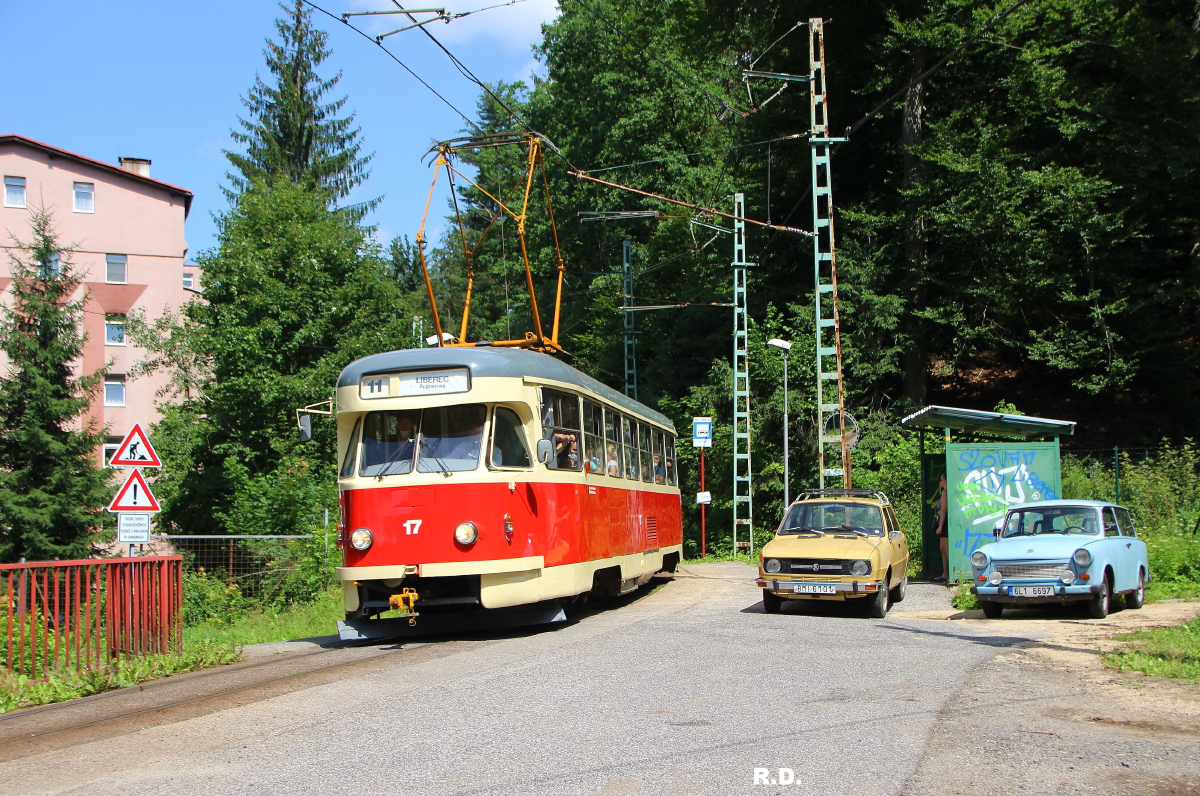 Либерец ― Яблонец-над-Нисой, Tatra T2R № 17; Либерец ― Яблонец-над-Нисой — Последние недели узкоколейки, 2021 г.
