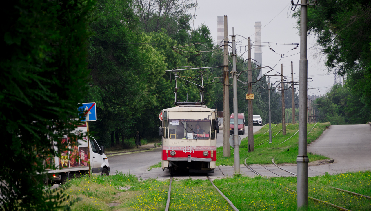 Запорожье, Tatra T6B5SU № 447