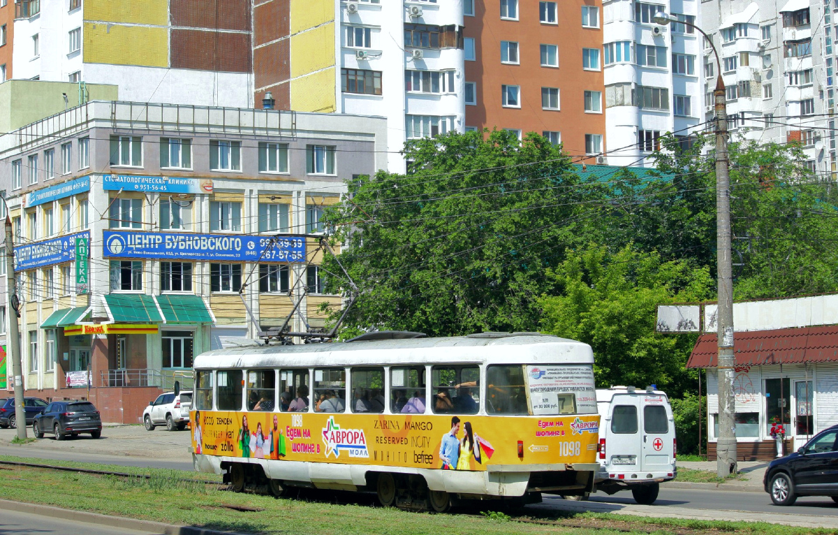 Самара, Tatra T3SU (двухдверная) № 1098