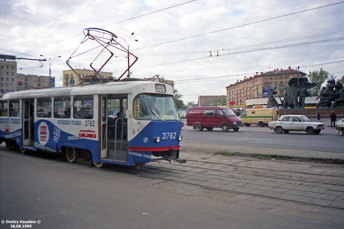 Москва, Tatra T3SU № 3762