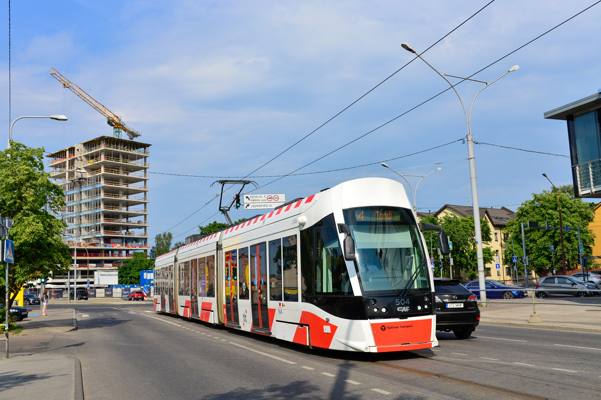 Таллин, CAF Urbos AXL № 504