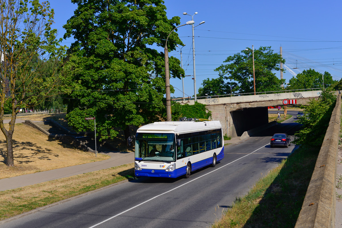 Рига, Škoda 24Tr Irisbus Citelis № 28491