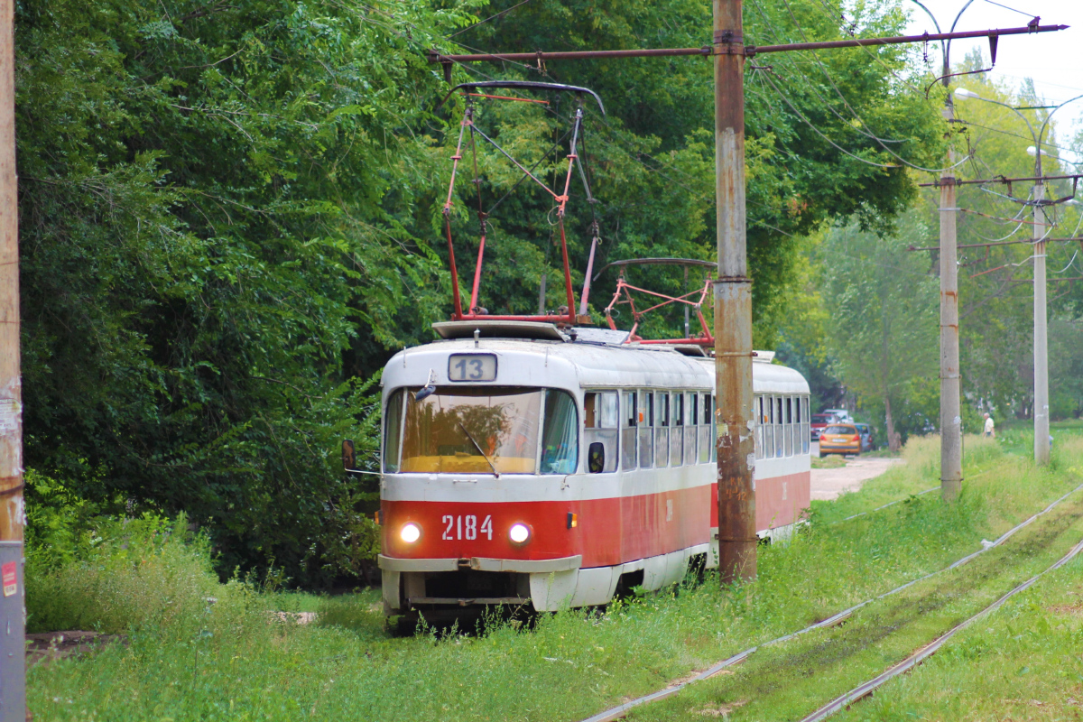 Самара, Tatra T3SU (двухдверная) № 2184