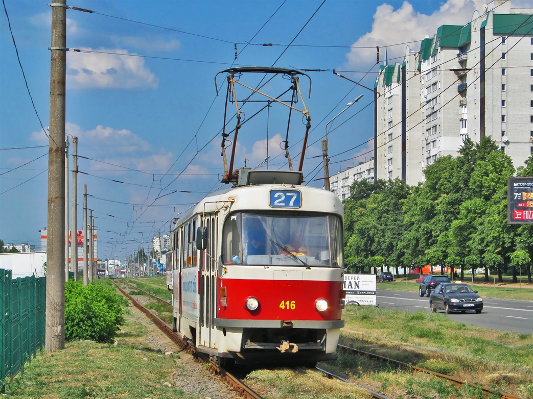 Харьков, Tatra T3SUCS № 416