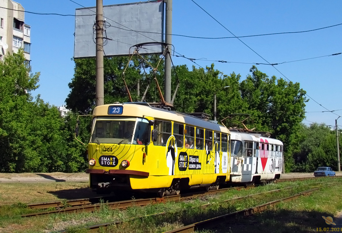 Харьков, Tatra T3A № 704