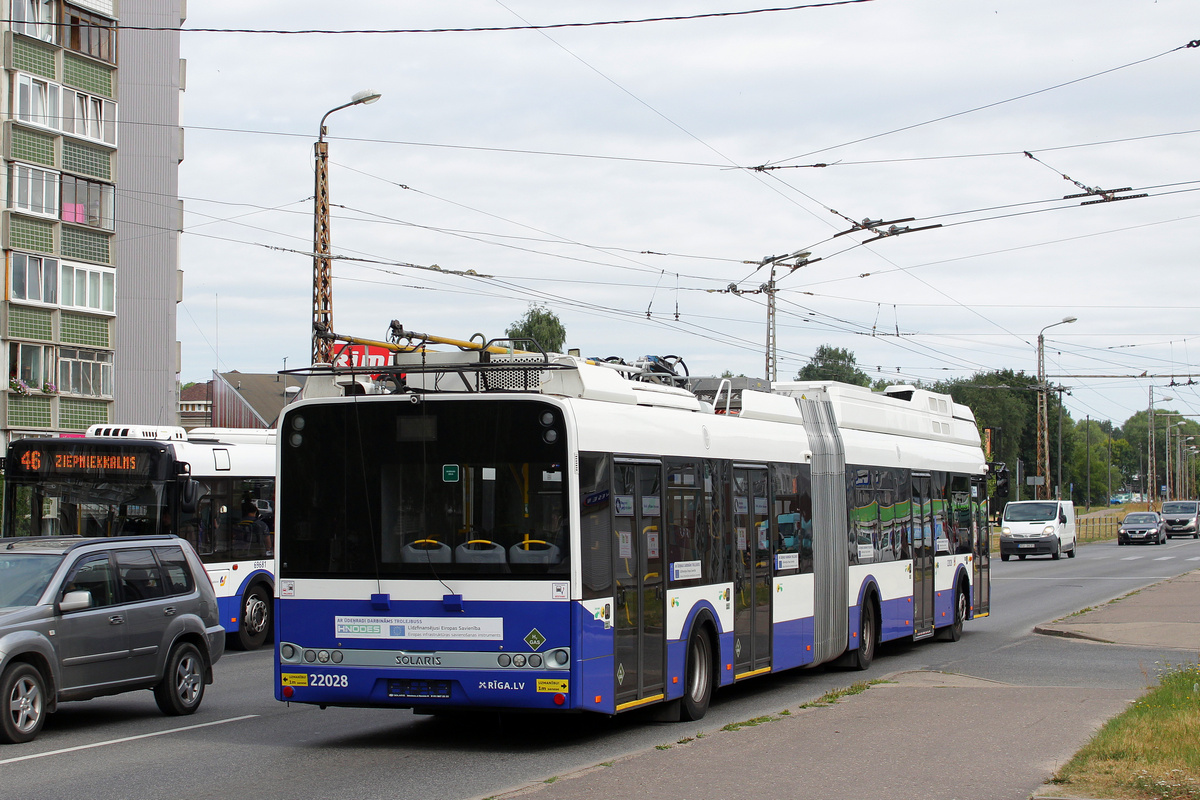 Рига, Solaris Trollino III 18,75 H2 № 22028