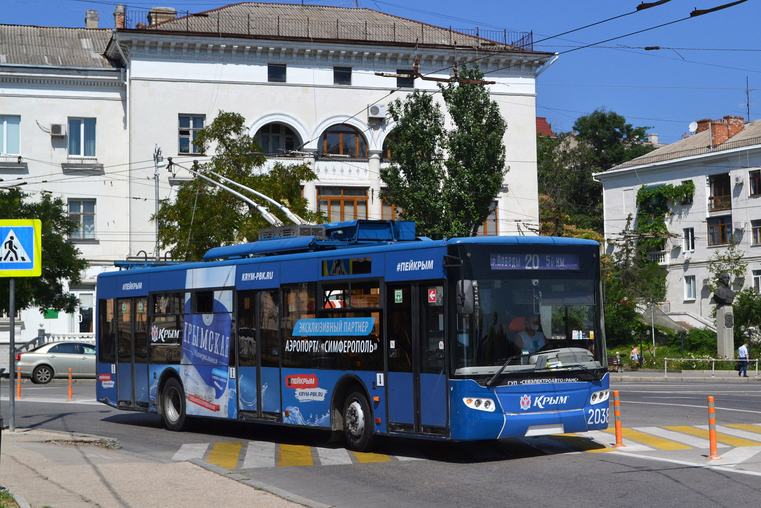 Севастополь, ЛАЗ E183A1 № 2038