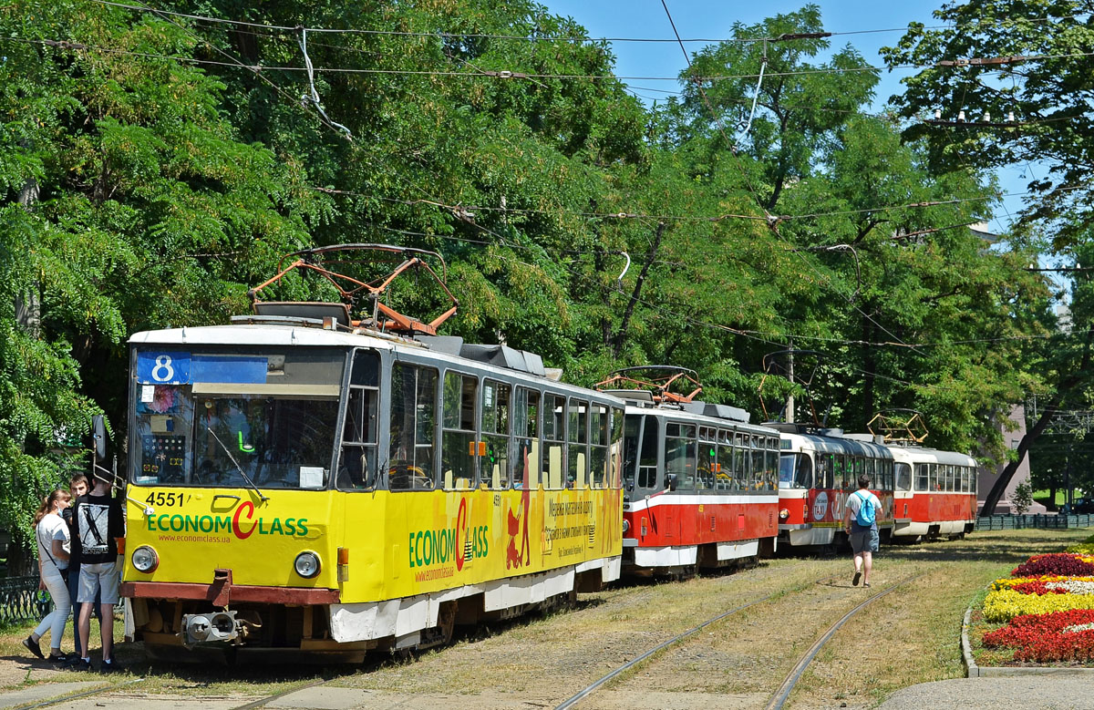 Harkova, Tatra T6B5SU # 4551; Harkova — Parade and exibition on 115th city electric tram anniversary 25.07.2021