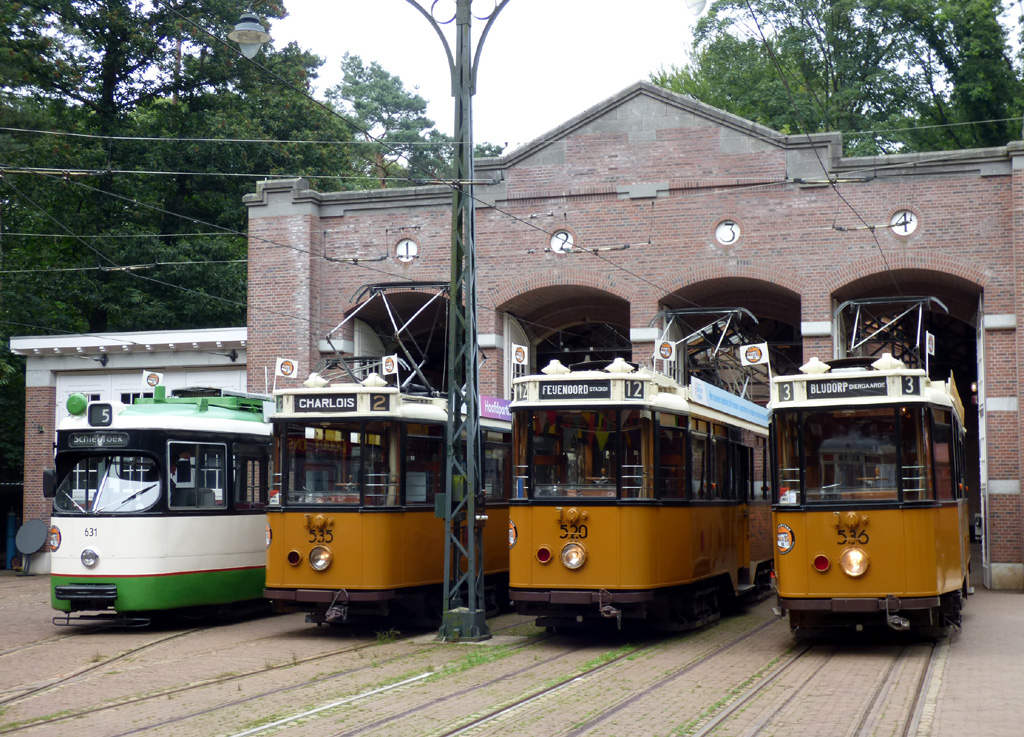 Арнем, Werkspoor GT6 № 631; Арнем, Четырёхосный моторный Werkspoor № 535; Арнем, Четырёхосный моторный Werkspoor № 520; Арнем, Четырёхосный моторный Werkspoor № 536