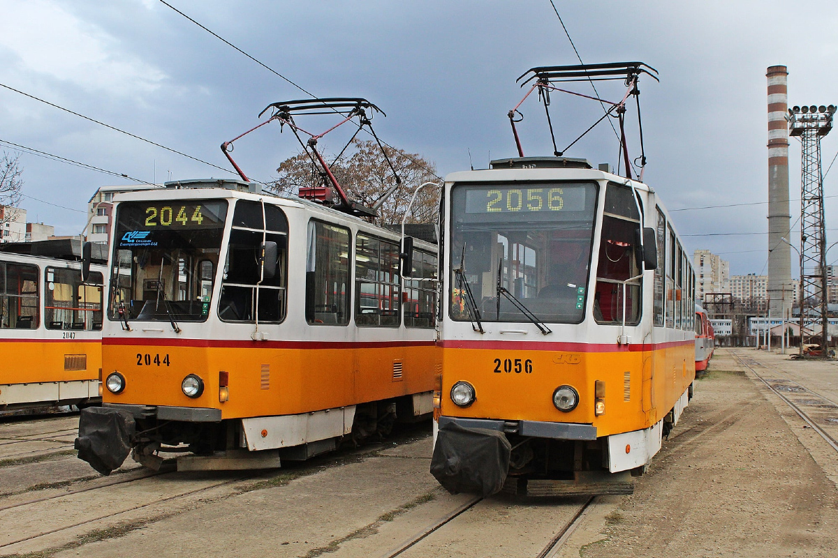 София, Tatra T6A2SF № 2044; София, Tatra T6A2SF № 2056