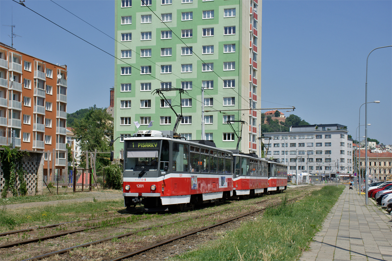Brno, Tatra T6A5 N°. 1201