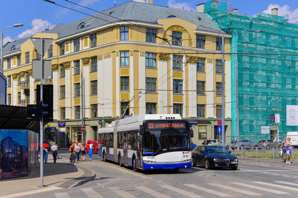 Рига, Škoda 27Tr Solaris III № 27330