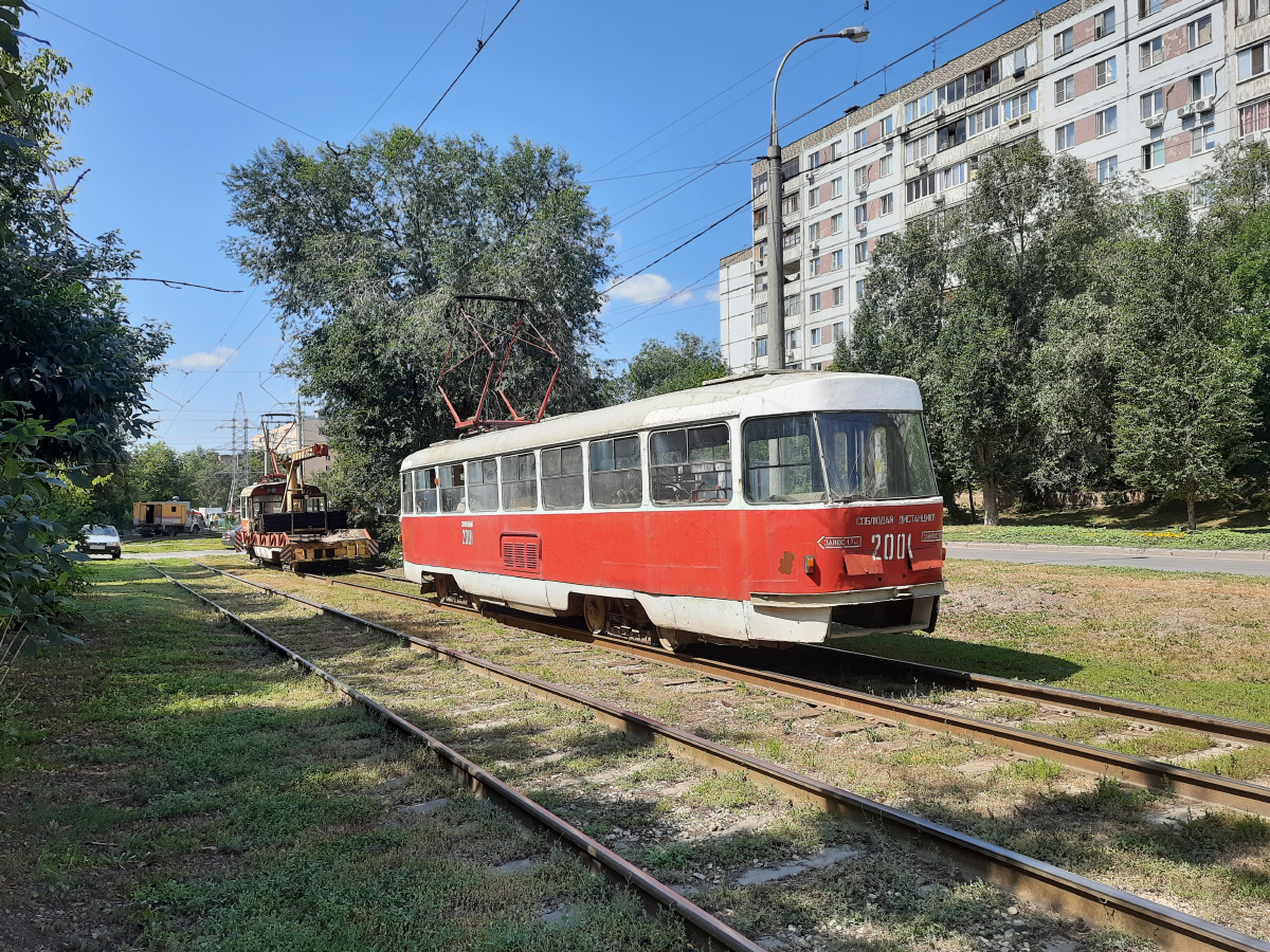 Самара, Tatra T3SU (двухдверная) № 2001; Самара — Строительство и ремонты трамвайных линий