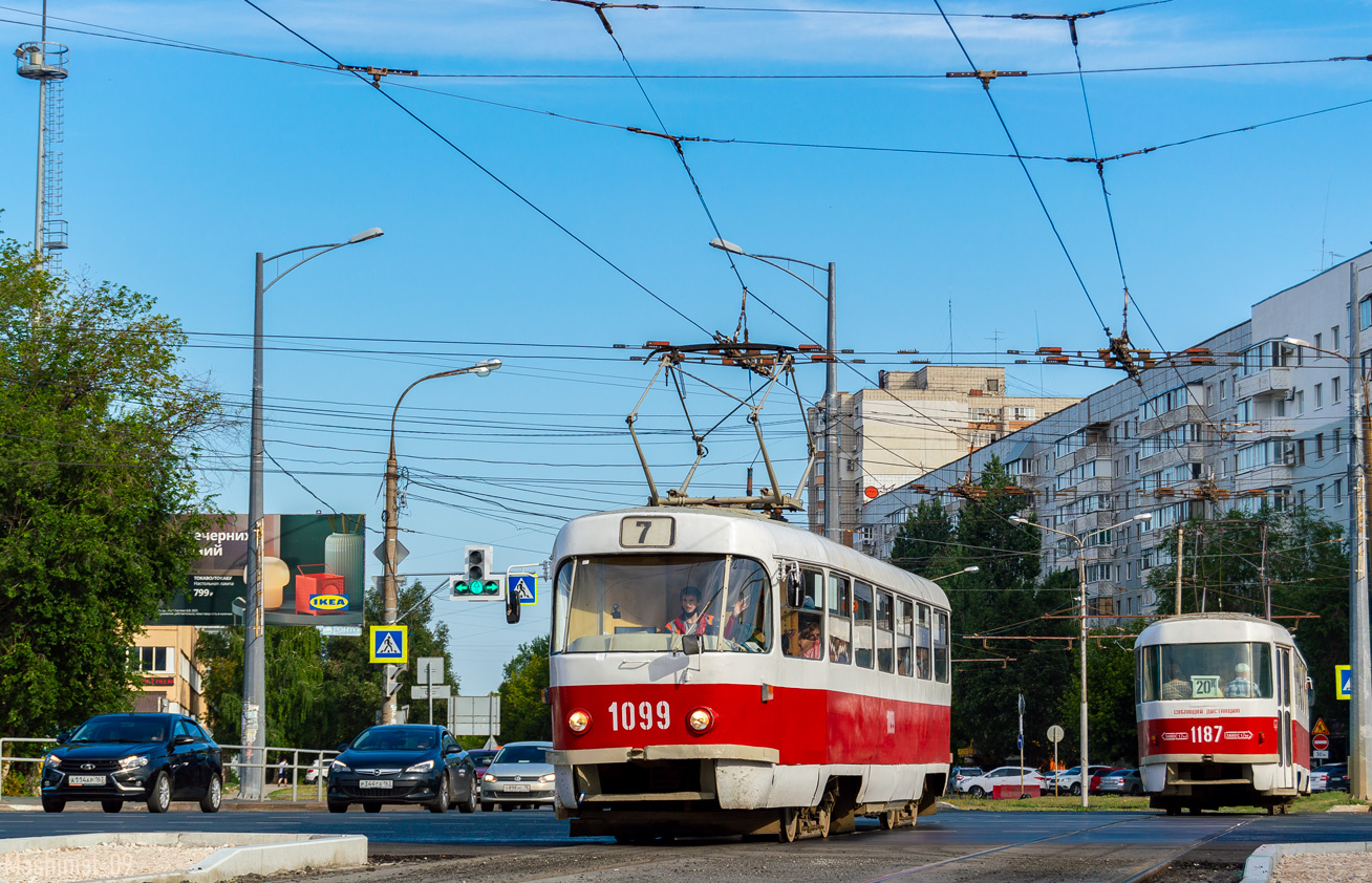Самара, Tatra T3SU (двухдверная) № 1099