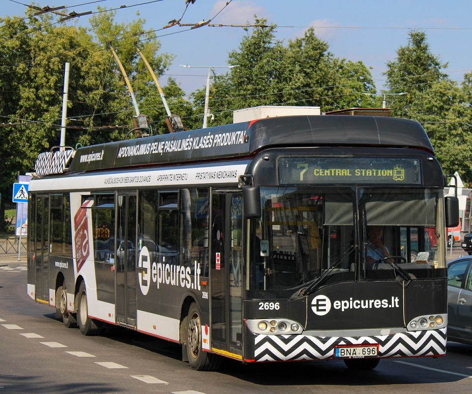Вильнюс, Solaris Trollino II 15 AC № 2696