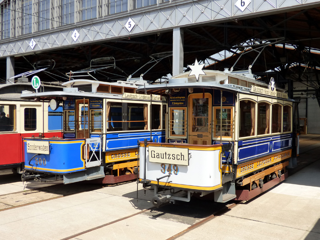 Leipzig, Breslau 2-axle motor car № 349; Leipzig, Leipzig 2-axle motor car № 500