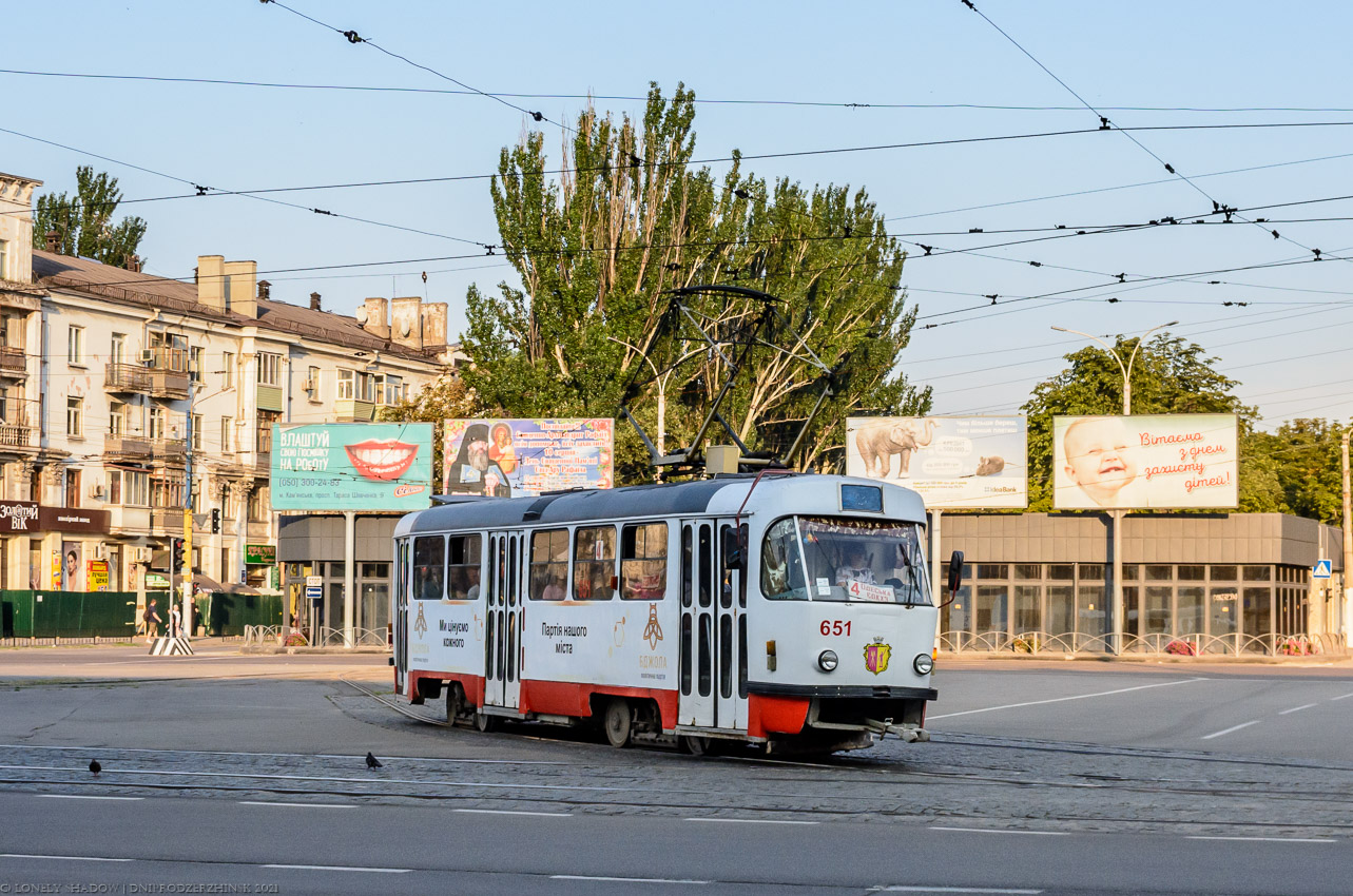 Каменское, Tatra T3 № 651