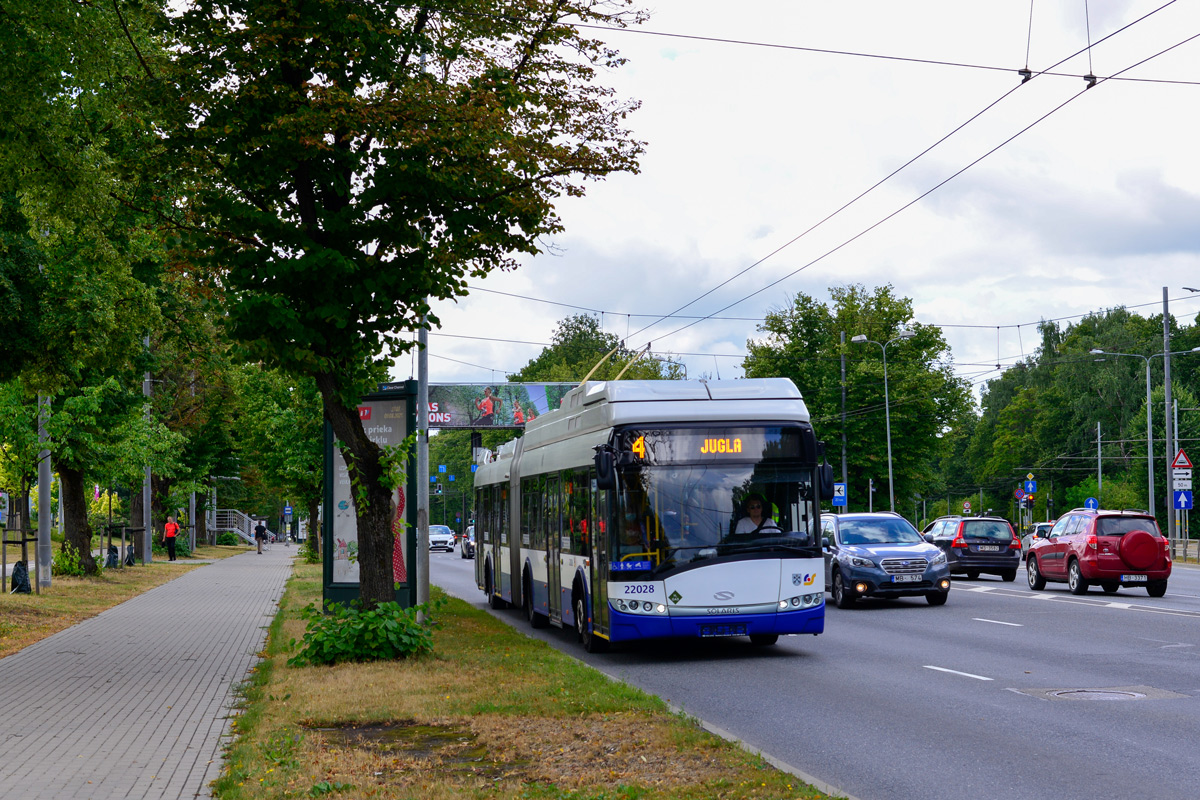 Рига, Solaris Trollino III 18,75 H2 № 22028 Рига, Solaris Trollino III 18,75 H2 № 22028