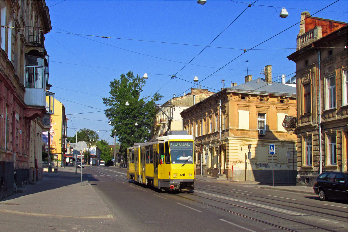 Львов, Tatra KT4DM № 1216