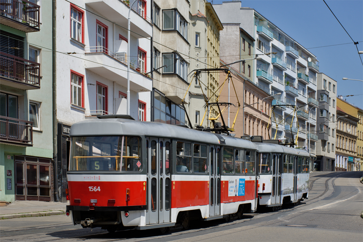 Брно, Tatra T3P № 1564