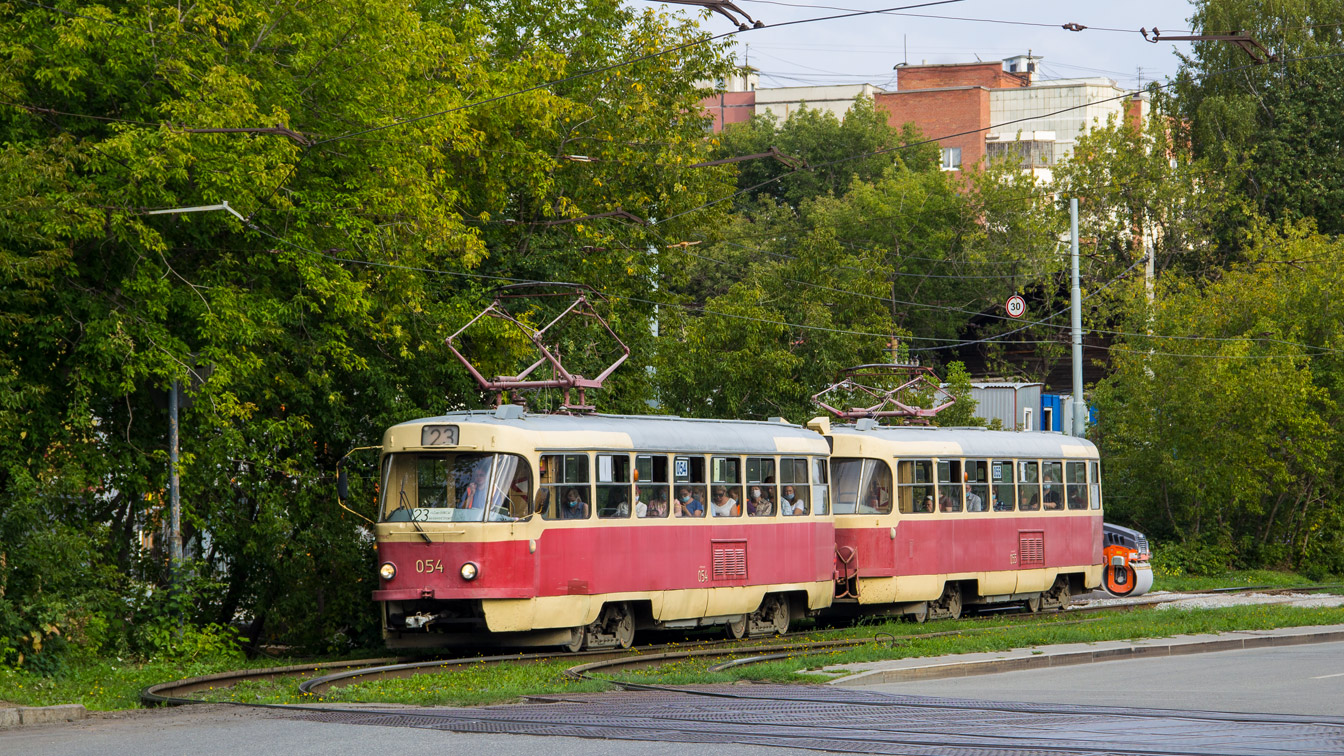 Екатеринбург, Tatra T3SU № 054