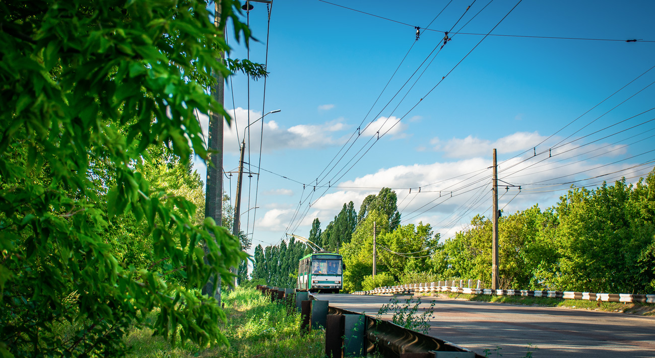 Житомир, Škoda 14TrM № 077; Житомир — Трамвайные и троллейбусные линии