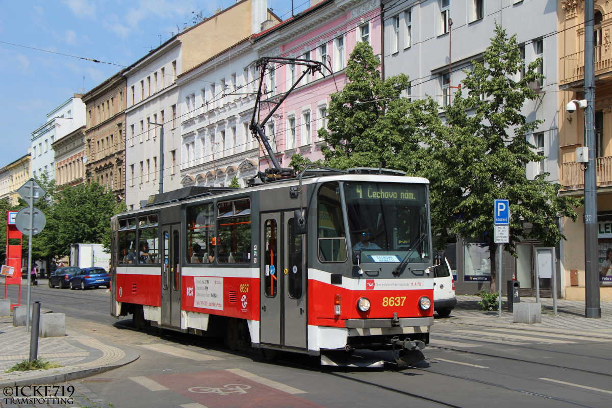 Прага, Tatra T6A5 № 8637