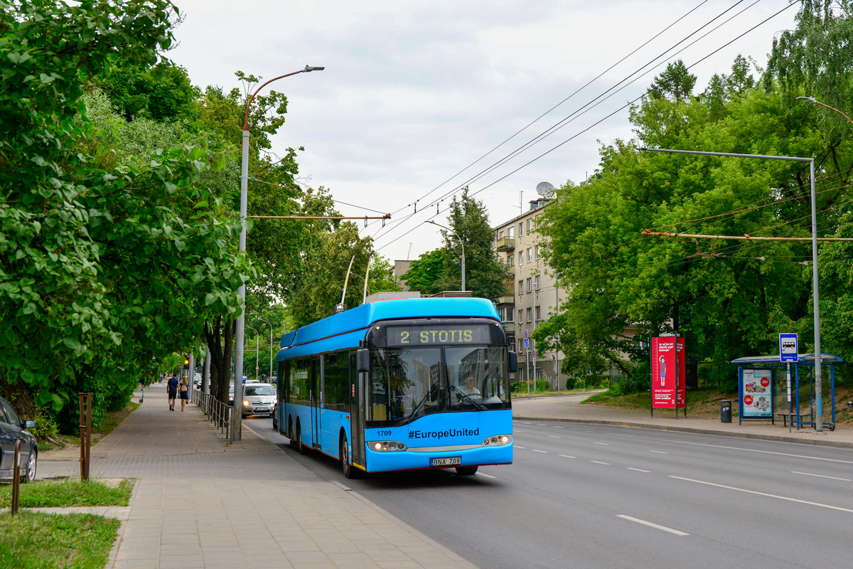 Вильнюс, Solaris Trollino II 15 AC № 1709