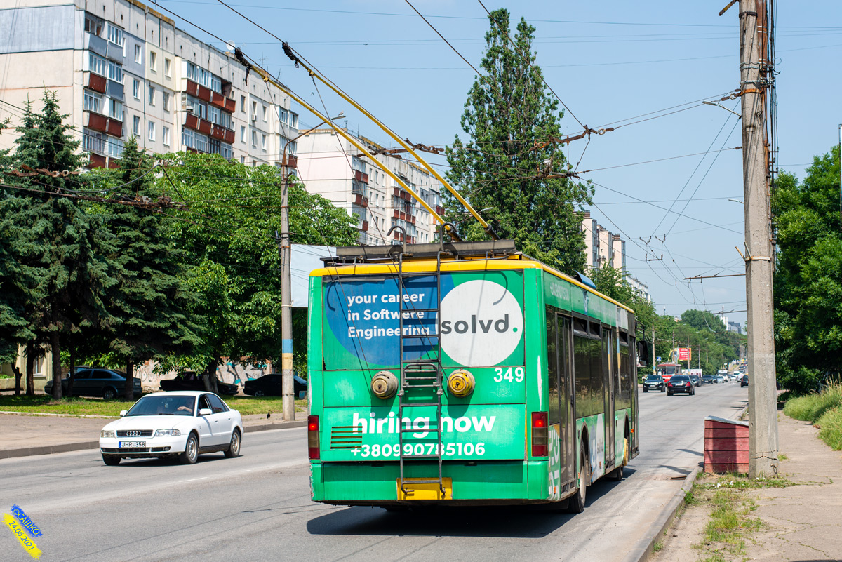 Черновцы, ЛАЗ E183D1 № 349