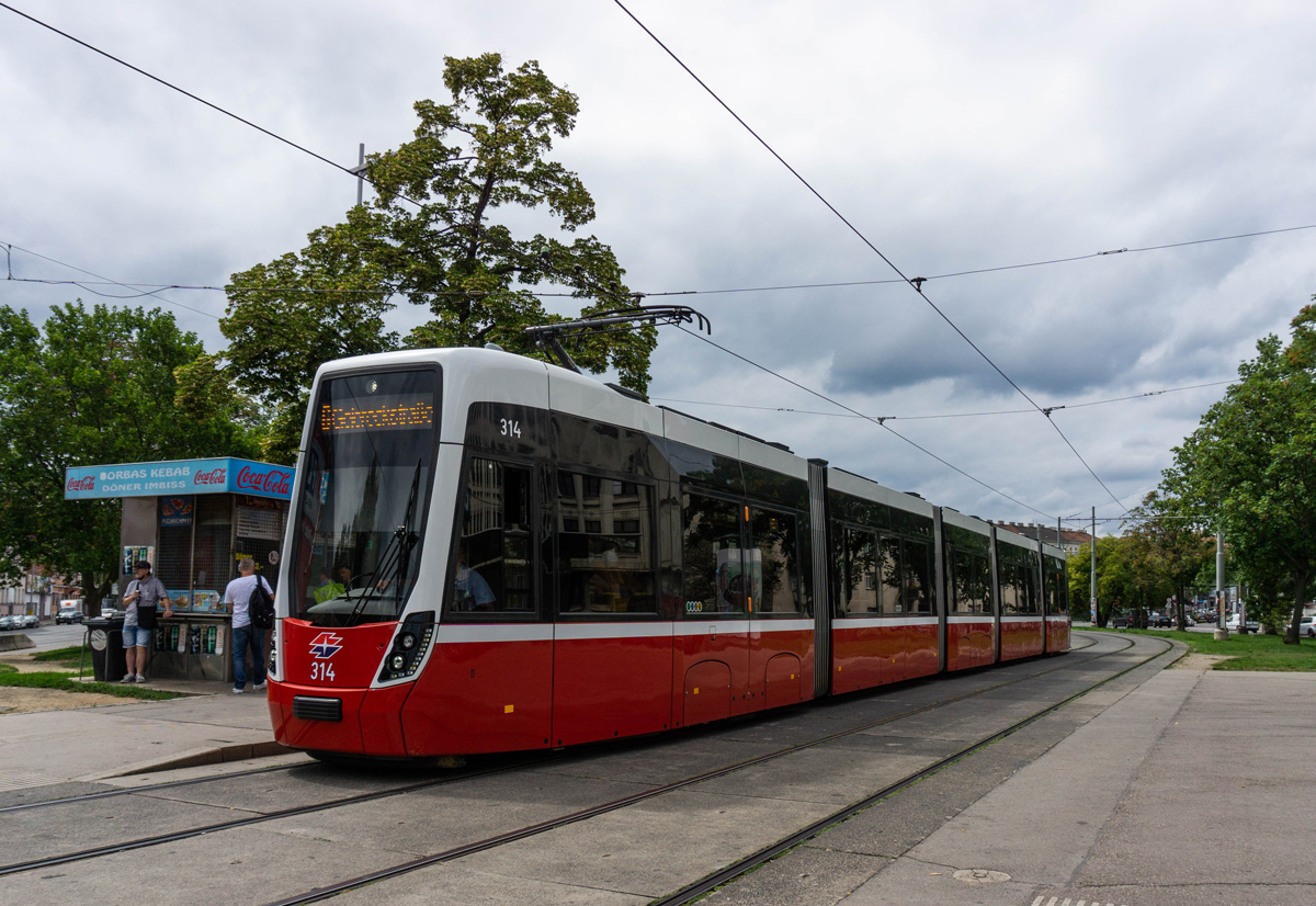 Вена, Bombardier Flexity Wien (Type D) № 314