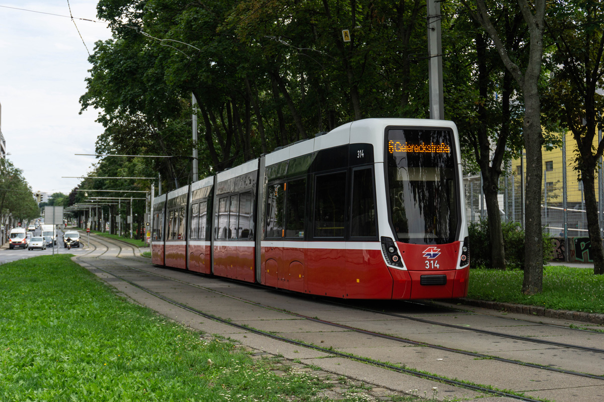 Вена, Bombardier Flexity Wien (Type D) № 314